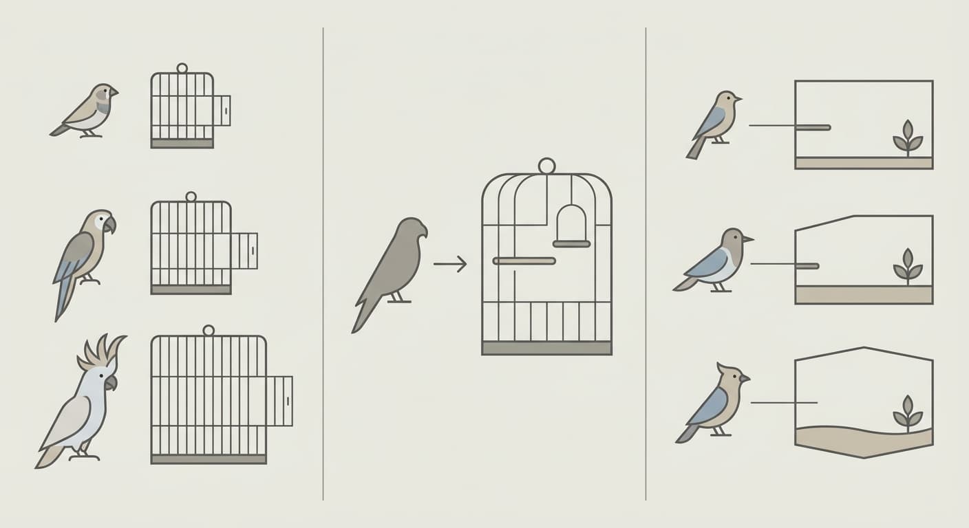 Bird Cage Size Recommendations by Species: 2026 Dimensions Chart