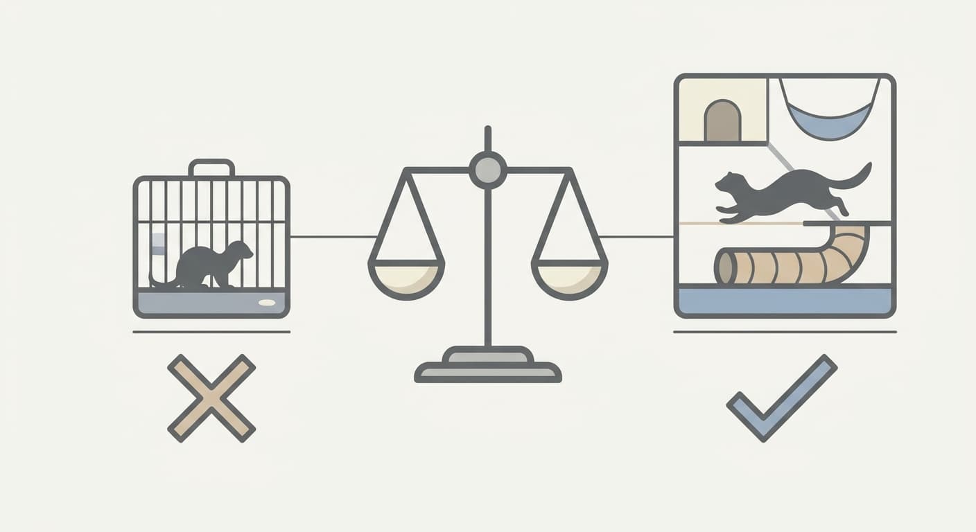 How to Choose the Right Size Ferret Cage: 2026 Dimensions & Setup Guide