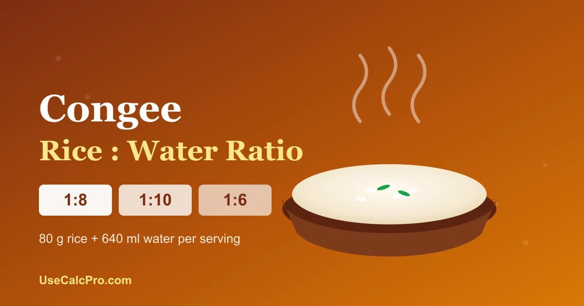 Congee Rice to Water Ratio: The Complete Chart (2026 Guide)
