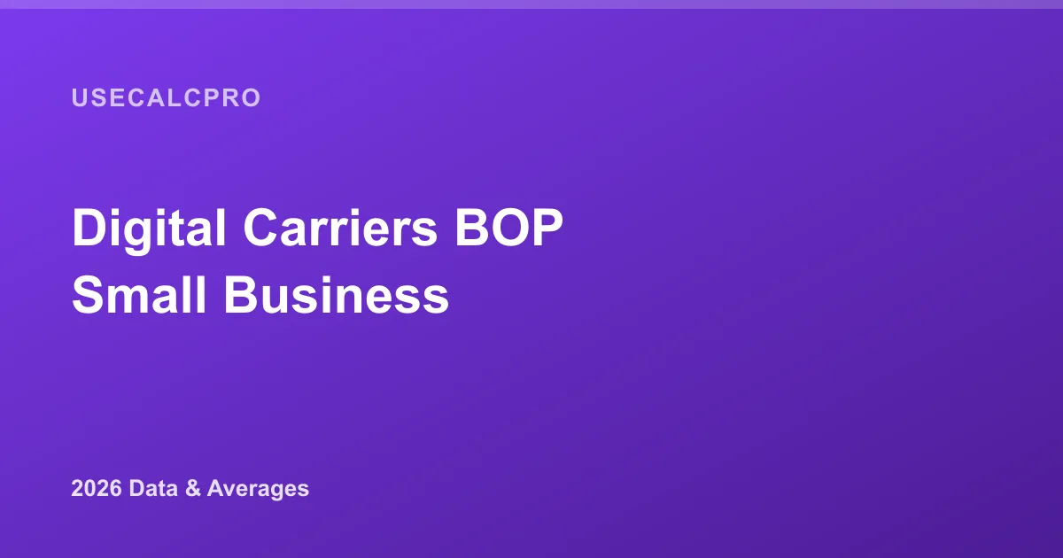 Digital Carriers for a BOP Under $1M Revenue: 2026 Cost & Carrier Guide