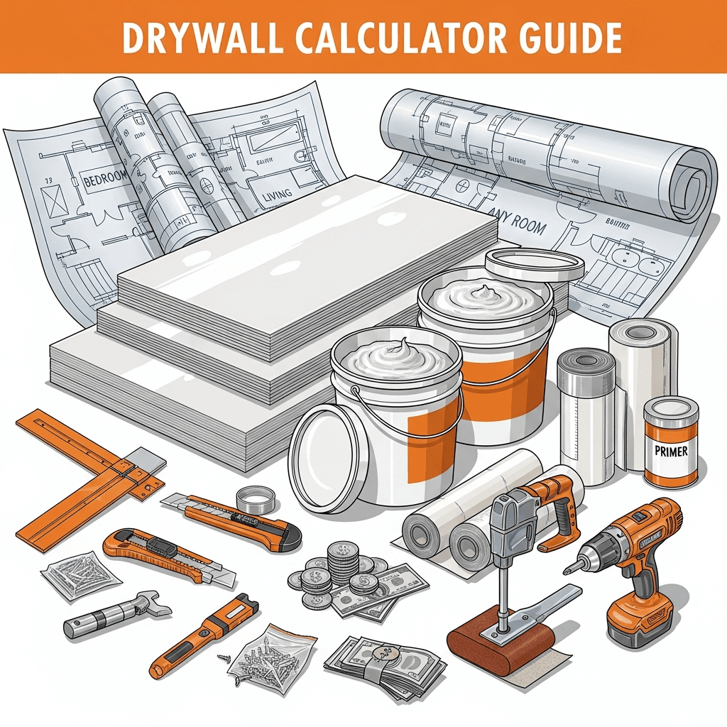 Drywall Calculator Guide: Sheets, Mud, Tape & Cost for Any Room