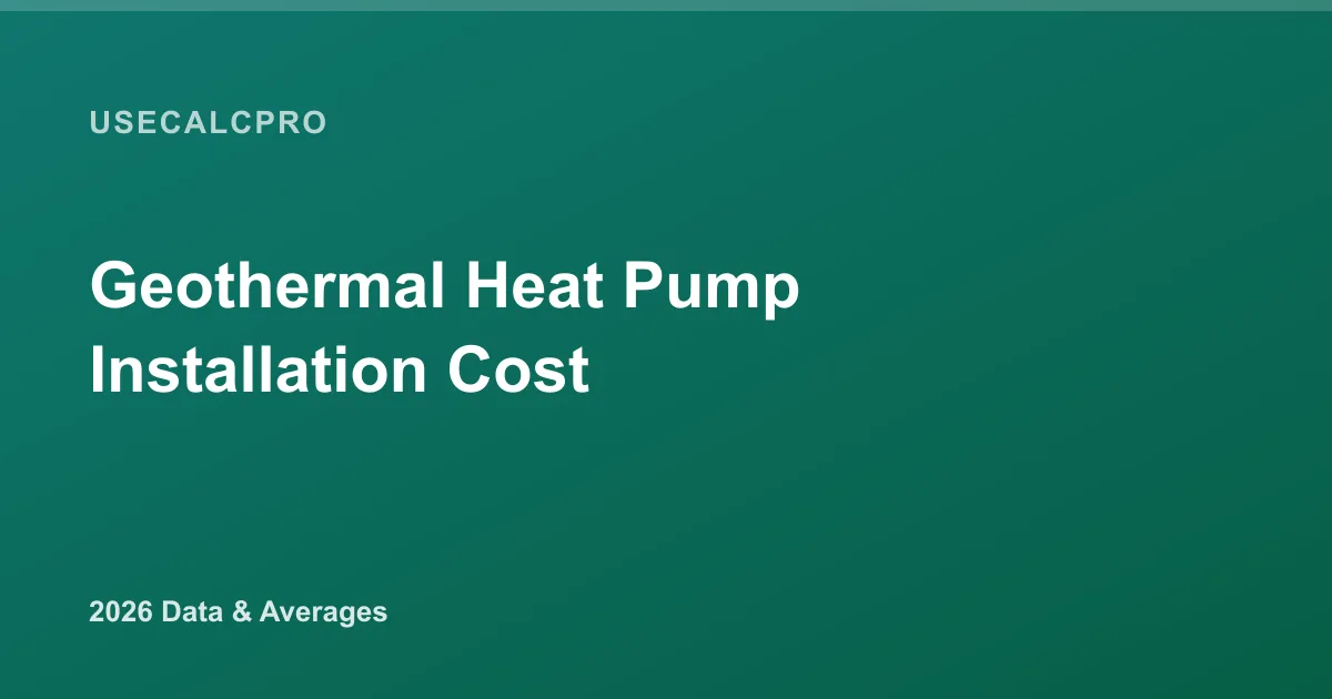 How Much Does Geothermal Cost to Install (2026)