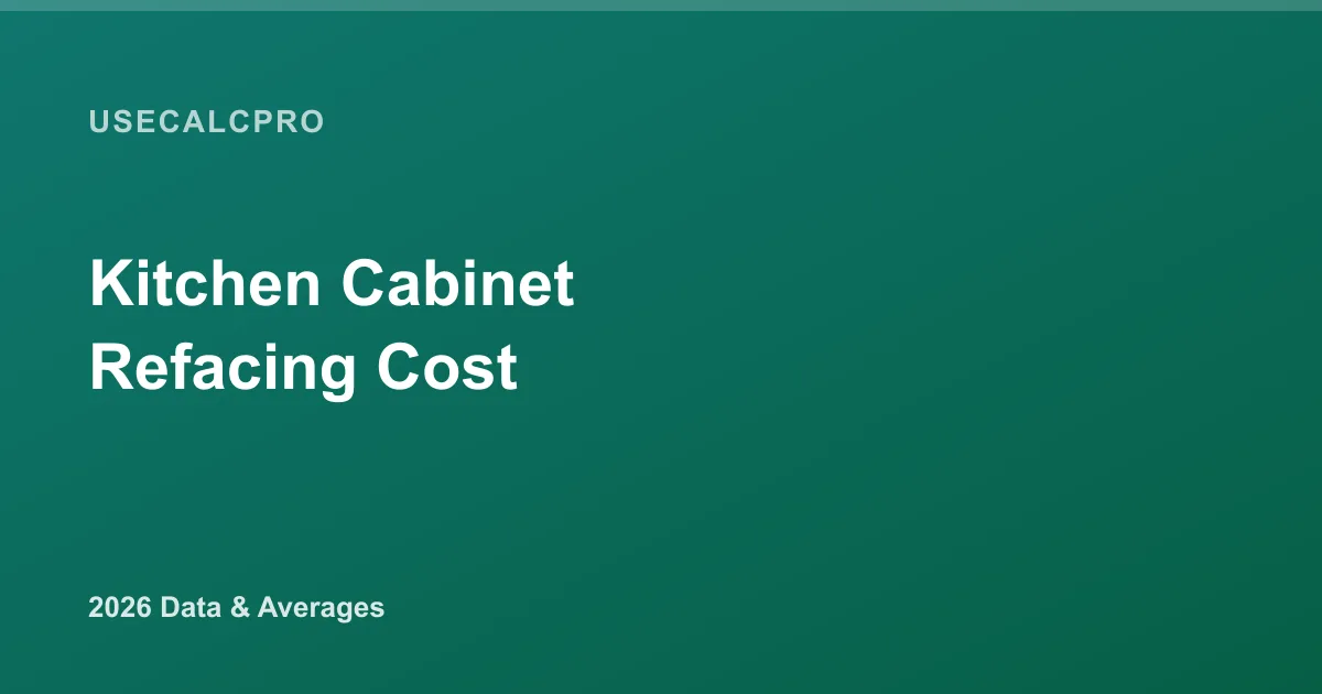 Kitchen Cabinet Refacing Cost (2026): Per Linear Foot + by Size
