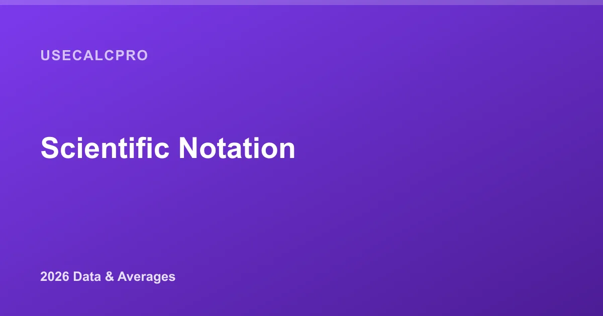 Scientific Notation: How It Works, Rules & Examples (2026)