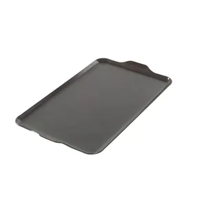 Nordic Ware Two Burner Griddle, 10.3 x 17.4 inches, Non-Stick, Black