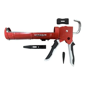 Newborn 930-GTD Drip-Free Smooth Hex Rod Cradle Caulking Gun with Gator Trigger Comfort Grip, 1/10 Gallon Cartridge, 10:1 Thrust Ratio