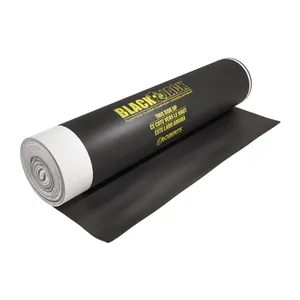ROBERTS Black Jack Underlayment - 100 sq. ft. Roll - 43" x 28' x 2.5 mm