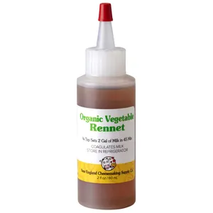 Liquid Vegetable Rennet - Double Strength Microbial Rennet for Home Cheese Making - NON-GMO, Gluten-Free, Easy to Measure & Use (2 oz)