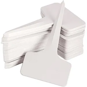 KINGLAKE Plastic Plant Labels T-Type 100pcs
