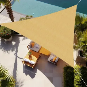 Shade&Beyond Sun Shade Sail Triangle 16x16x16ft Sand