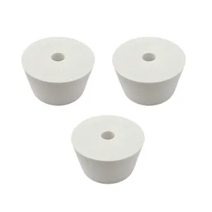 FastRack Drilled Rubber Stopper (#10-3 Pieces) | Solid Rubber Stopper Bungs for use with Fermentation Airlock | Durable Carboy Bung |Tapered Bung for Corking Home Brewing Glass Carboys