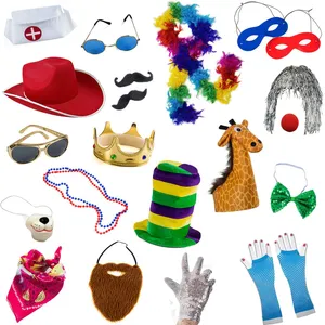Photo Booth Props 60pcs with Sticks for Party
