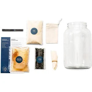Urban Kitchen Kombucha Starter Kit with SCOBY & Glass Jar