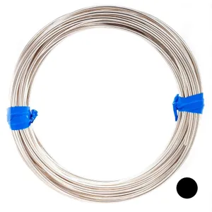 CRAFT WIRE 18 Gauge, 925 Sterling Silver Wire (Round) Half Hard Made in USA - 1FT