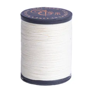 100% Natural Linen Thread Waxed Thread for Bookbingding, Leather Sewing, Beading or Macrame (Natural)