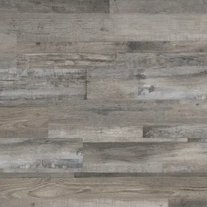 MSI Hampstead 6 in. x 48 in. Glue Down Luxury Vinyl Plank Flooring – Boardwalk Gray | Dark Gray Wood Look, 2MM Thick, 12MIL Wear Layer, 36 Sq. Ft.