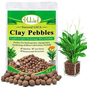 Halatool 6 LB Expanded Clay Pebbles for Plants 4mm-16mm Hydro Balls for Aquarium Indoor Potted Plants Premium Hydroponic Growing Media Clay Balls for Hydroponics Aquaponics