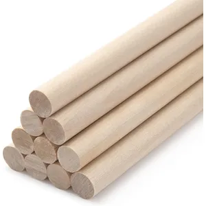 Wooden Dowel Rods 10pcs 1/2"x12" for Macrame & Crafts