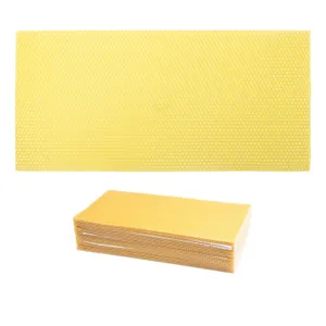 30pcs Beeswax Sheets Beehive Wax Foundation Sheets Natural Beeswax Honeycomb Sheets for Beekeeping Candle Making