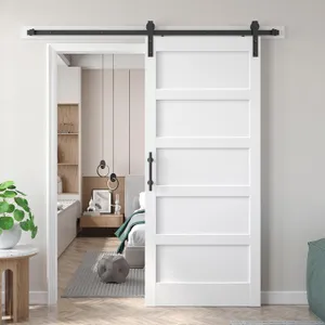 SMARTSTANDARD 6.6ft Sliding Barn Door Hardware Kit