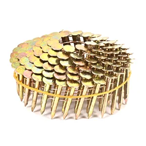 1200 Count Coil Roofing Nails 1-1/4 Inch x .120-Inch for Roofing Nail Gun, 15 Degree Round Head Wire Weld Collated Roofing Nail, Smooth Shank Electro Galvanized Air Nails for Roofs