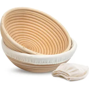 Kook Banneton Bread Proofing Basket 9 inch Rattan