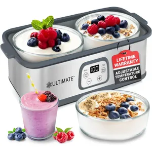 Euro Cuisine YM80 Yogurt Maker 7-Glass Jar System