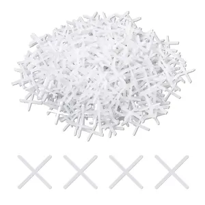 1/16 Inch Tile Spacers, 500 Pcs Cross Tile Leveling Clips Floor Wall Plastic Tiles Shim for Various Types of Ceramic Tiles Installation Leveling