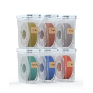 YOOPAI Filament Storage Box - 6 Pack Filament Container for 3D Printing Sealing and Protection - Portable Storage Box with Desiccants&Label for Home&Office,Water-Proof and Dust-Proof 4.0L(9.03*8*3)