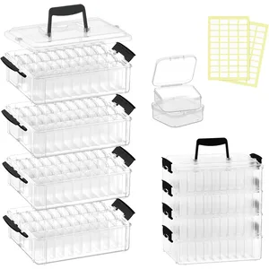 Bead Organizer 28 Compartment Storage Box 2-Pack